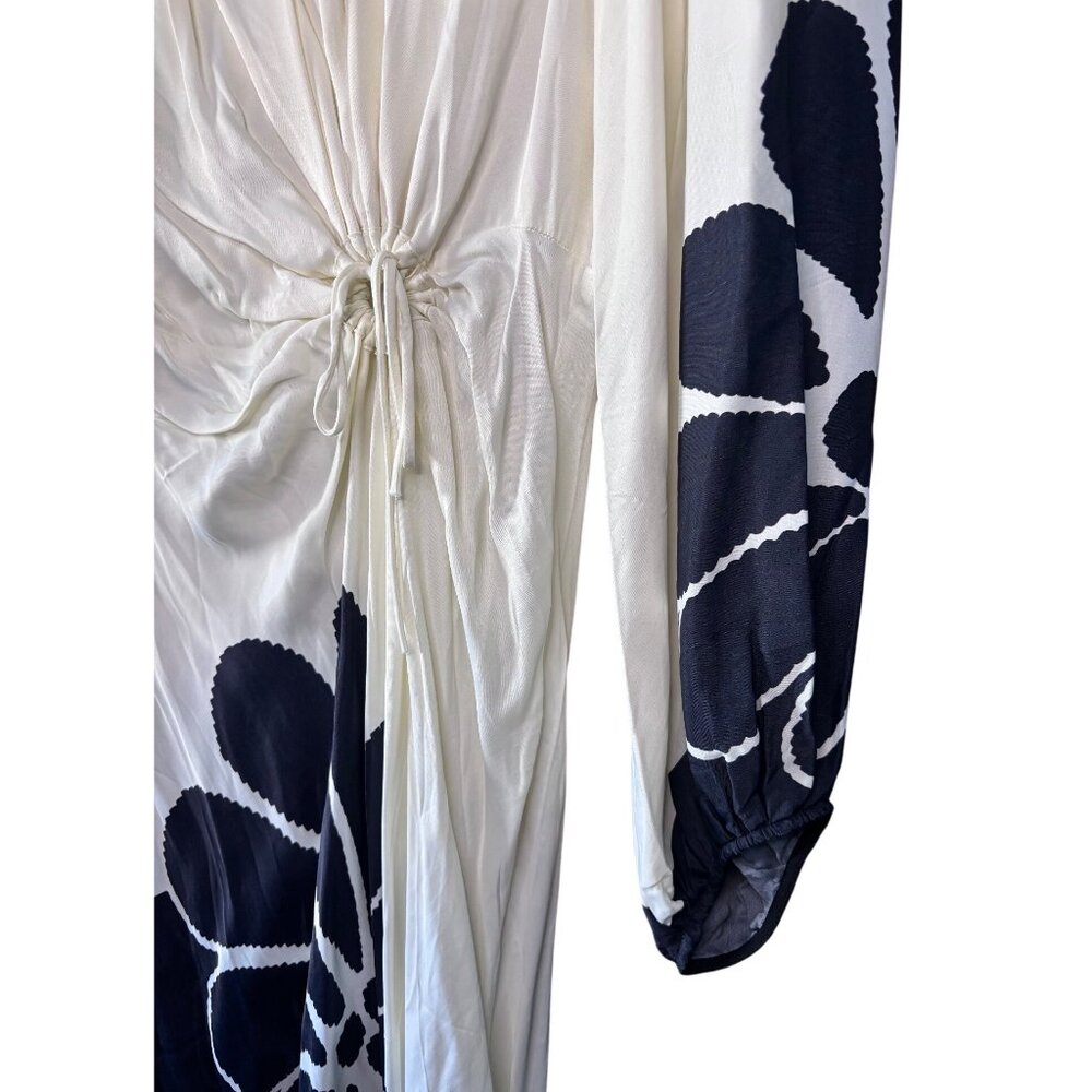 Farm Rio Palermo Floral Cut Out Maxi Dress Tropical Print XXS New With Tags - Picture 10 of 16